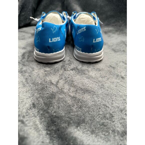 Hey Dude Lions Blue Canvas Loafers Slip-On Shoes EU 37 (US W7) Lightweight - Picture 8 of 10